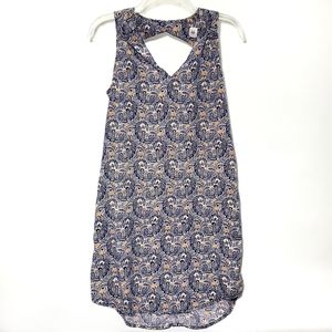 Gap Paisley Sleeveless Shift Dress Size XS